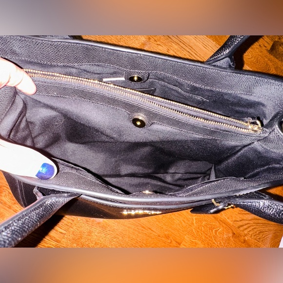 NWOT Coach Black Casey Crossgrain Leather Tote - Picture 9 of 14